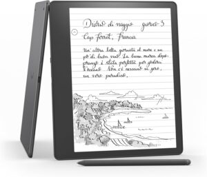 Kindle Scribe (16 GB) | Il primo Kindle e taccuino digitale, tutto in uno, con schermo Paperwhite da 10,2’’ a 300 ppi | Con penna premium