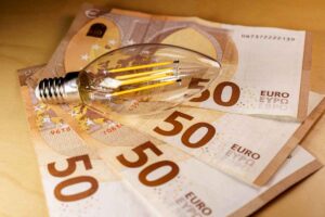 Lampadine banconote da 50 euro